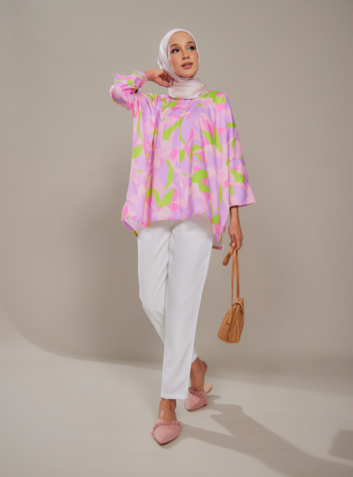 Fatimah Casual Blouse in Lawa - Image 1