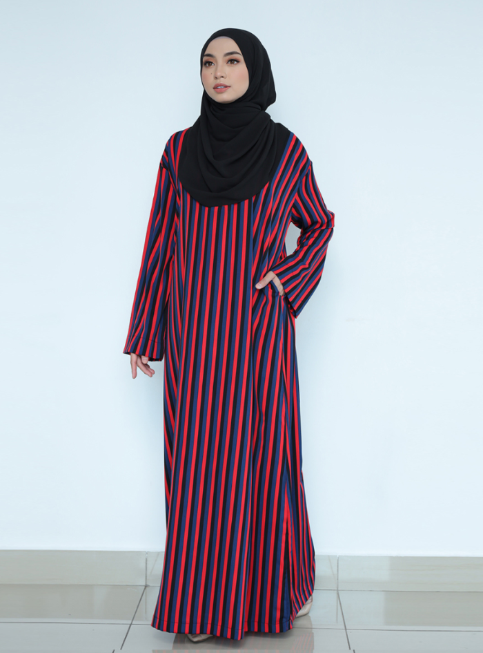 Riana Relax Kaftan in Cherry - Image 1