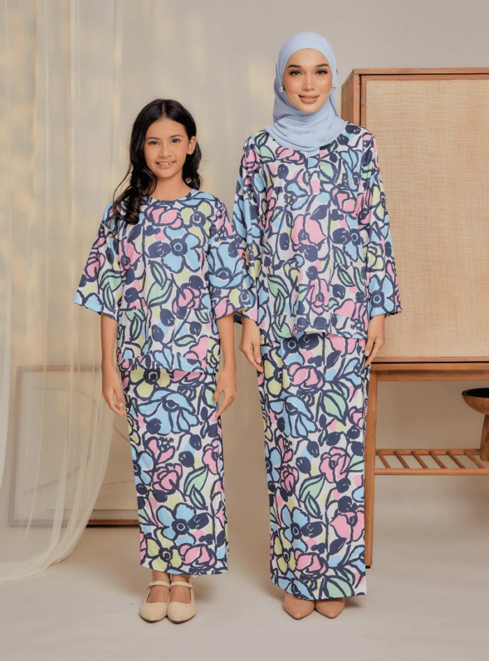 Zarith Kurung Kedah for Daughter in Pastel - Image 6